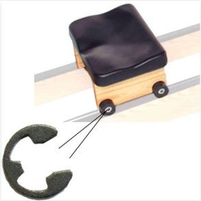 WaterRower Load Wheel Circlip (x4), for seat wheels